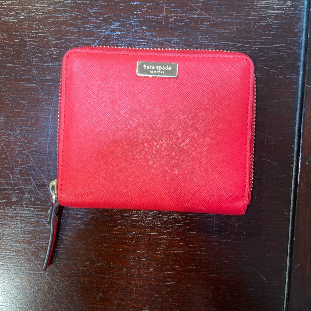 Kate Spade small red wallet